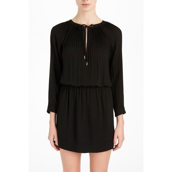 Diane Von Furstenberg Black Mikino Dress Size Large/10 - Picture 1 of 14